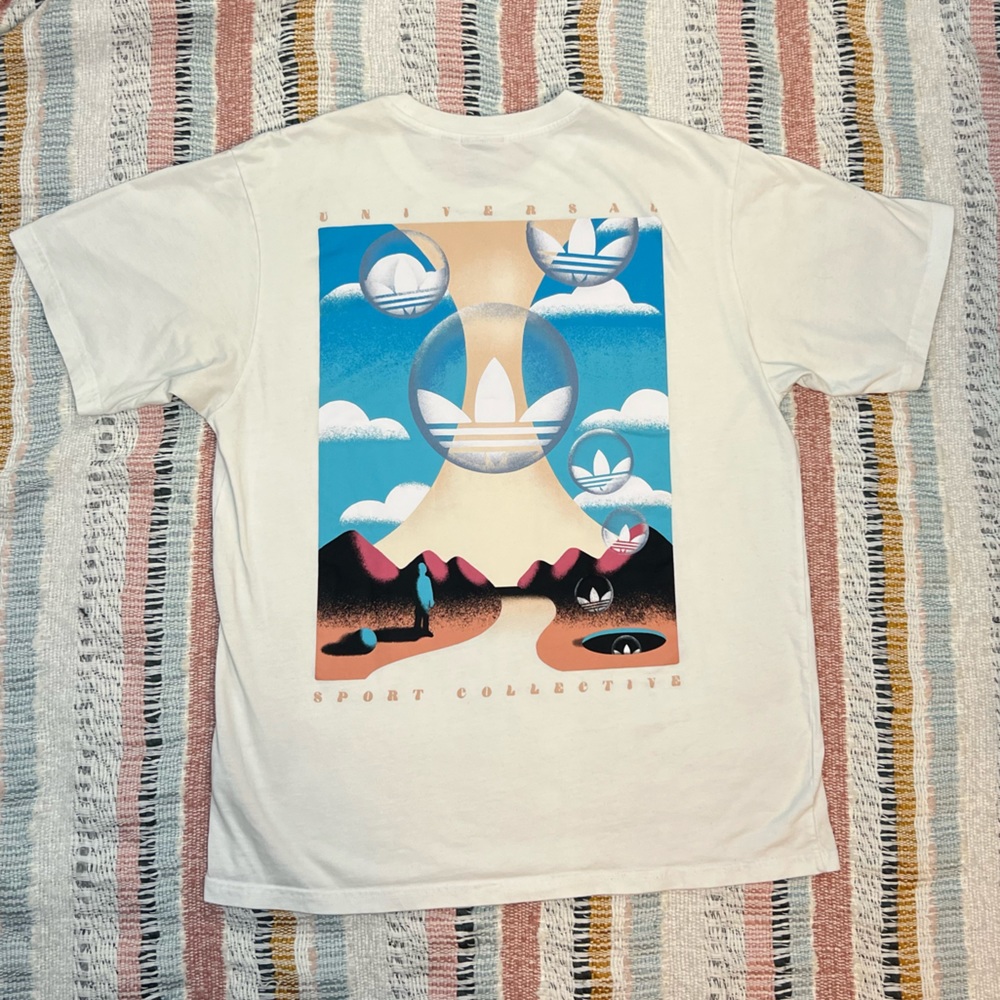 Men’s Adidas Summer Box Line Short Sleeve Tee Shirt (Universal Sport Collective)